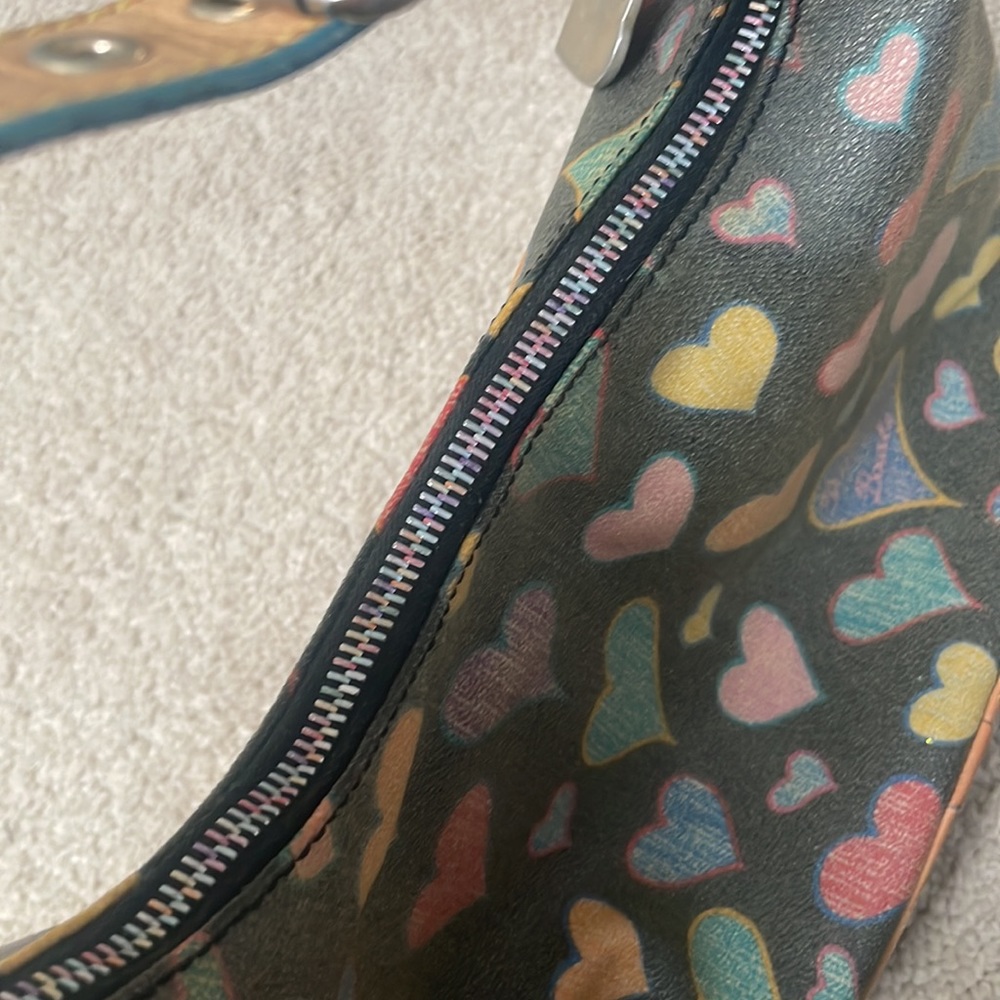 Dooney & Bourke Scribble Hearts Y2K Mini Shoulder Bag - Picture 5 of 9